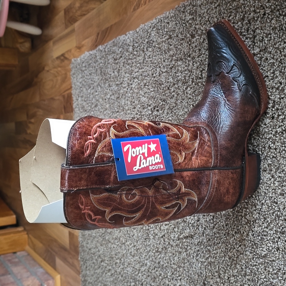 Women's clay Santa fe cowboy boots - Picture 2 of 11